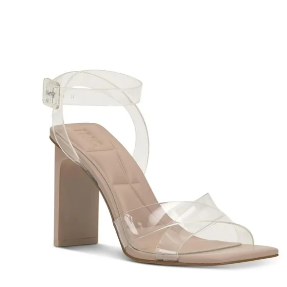 INC Women's Averna Criss- Cross Front Ankle Strap Clear Heel, Size 8.5M - Picture 2 of 9
